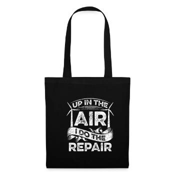 Up In The Air I Do The Repair Shirt Gift - Sac en tissu - noir - Devant