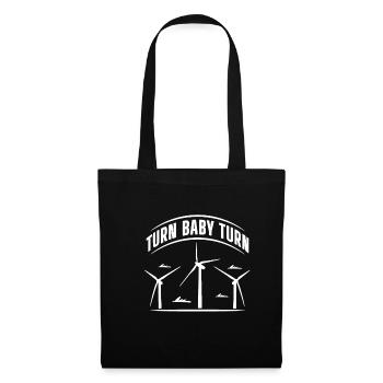 Turn Baby Turn Shirt Gift Windmill - Tote Bag - black - Front