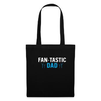 Fan-Tastic Dad Shirt Father's Day Dad Daddy - Tote Bag - black - Front