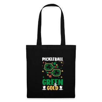 Joueur de pickleball Cadeau de chandail de la Saint-Patrick - Sac en tissu - noir - Devant