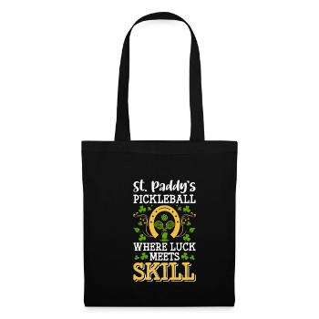 Joueur de pickleball Cadeau de chandail de la Saint-Patrick - Sac en tissu - noir - Devant