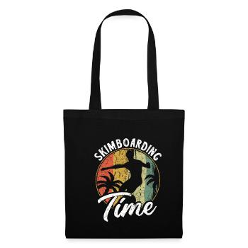 Skimboarding Time Shirt Gift - Tote Bag - black - Front
