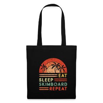 Eat Sleep Skimboard Repeat - Tote Bag - black - Front