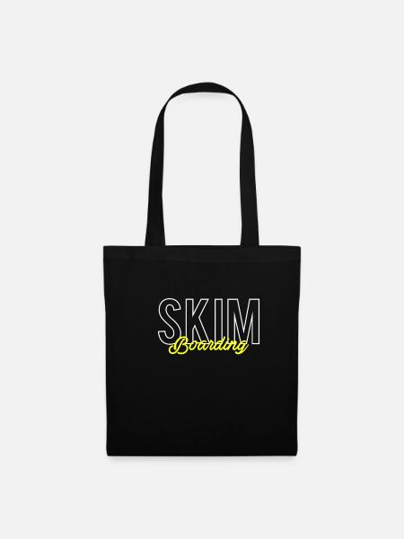 Skim Boarding Shirt Geschenk - Stoffbeutel - Schwarz