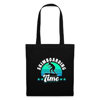 Skimboarding Time Shirt Gift - Tote Bag - black - Front