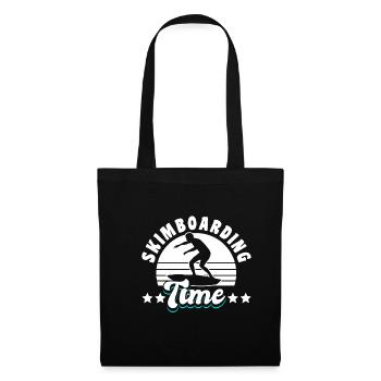 Skimboarding Time Shirt Gift - Tote Bag - black - Front