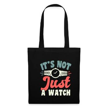 Ce n’est pas seulement une chemise de collection de montres - Sac en tissu - noir - Devant
