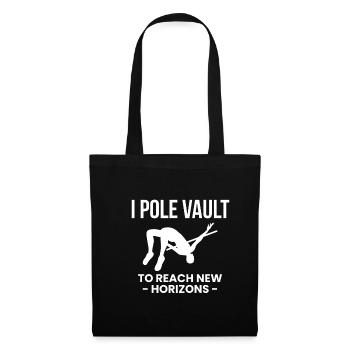 Chemise de saut à la perche Citation cadeau - Sac en tissu - noir - Devant