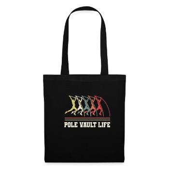 Vintage Retro Stabhochsprung Chemise Pole Vault Life - Sac en tissu - noir - Devant