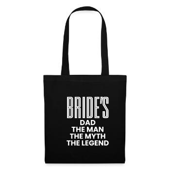 Father Of The Bride Shirt Gift Wedding Father - Tote Bag - black - Front