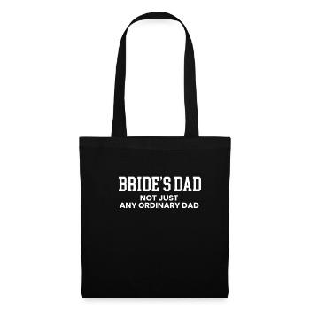 Brids Dad Chemise Cadeau Père de la mariée - Sac en tissu - noir - Devant