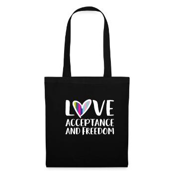 Cadeau de chemise LGBTQ+ Mois LGBT - Sac en tissu - noir - Devant