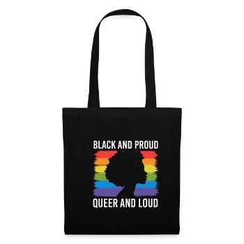 Cadeau de chemise LGBTQ+ Mois LGBT - Sac en tissu - noir - Devant
