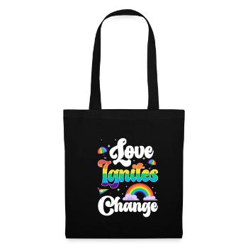 Cadeau de chemise LGBTQ+ Mois LGBT - Sac en tissu - noir - Devant