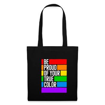 Cadeau de chemise LGBTQ+ Mois LGBT - Sac en tissu - noir - Devant