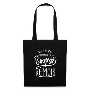 bogosse Rémois cadeau Reims 51 - Sac en tissu - noir - Devant