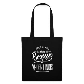 bogosse Valentinois cadeau Valence 26 - Sac en tissu - noir - Devant
