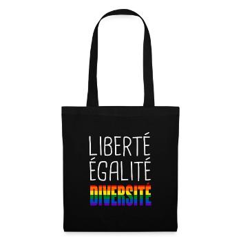 LGBT freedom equality diversity - Tote Bag - black - Front