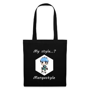 Manga - Anime - Boy - Comic style - Tote Bag - black - Front