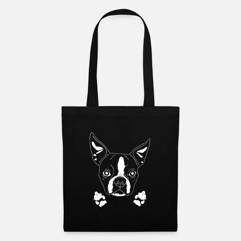 Boston Terrier - Stoffbeutel - Schwarz