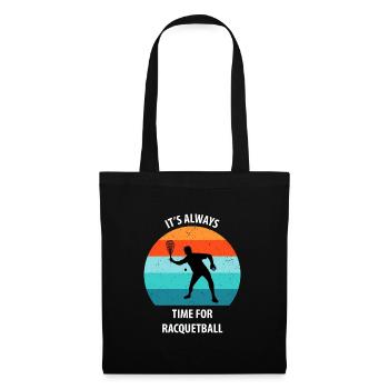 Racqueetball - Sac en tissu - noir - Devant