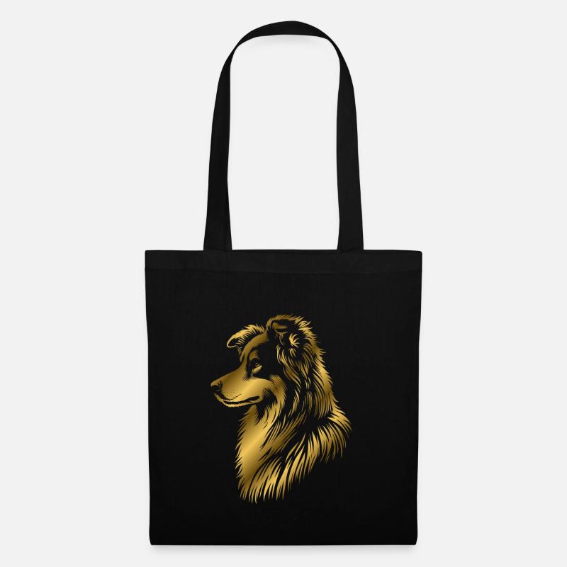 Hütehund gold - Stoffbeutel - Schwarz