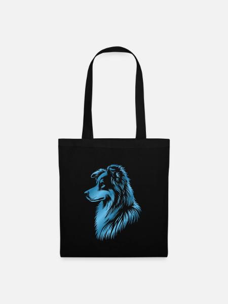 Hütehund blau - Stoffbeutel - Schwarz