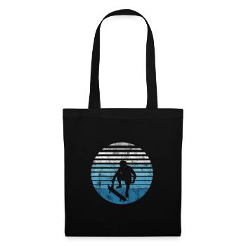 Skateboarder Skateboard Skater Skate Skateing - Sac en tissu - noir - Devant