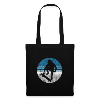 Skateboarder Skateboard Skater Skate Skateing - Stoffbeutel - Schwarz - Vorne