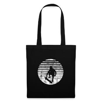 Skateboarder Skateboard Skater Skate Skateing - Sac en tissu - noir - Devant