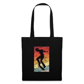 Skateboarder Skateboard Skater Skate Skateing - Tote Bag - black - Front