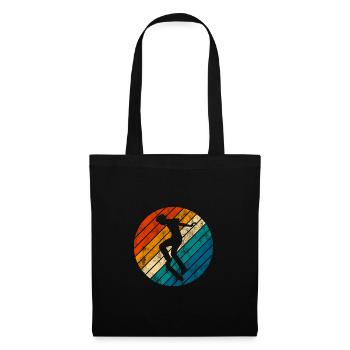 Skateboarder Skateboard Skater Skate Skateing - Stoffbeutel - Schwarz - Vorne