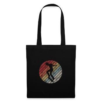Skateboarder Skateboard Skater Skate Skateing - Sac en tissu - noir - Devant