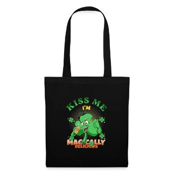 Kiss Me I'm Magically Delicious Funny Irish Quote - Tote Bag - black - Front