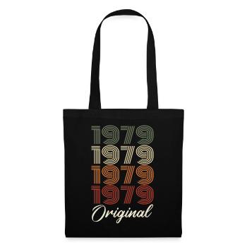 1979 Cadeau D'anniversaire Vintage Original 1979 - Sac en tissu - noir - Devant