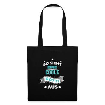 So Voit Une Cool Gotti Aus Taufgotti Firmgotti - Sac en tissu - noir - Devant