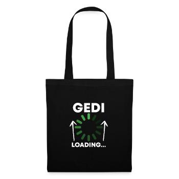 Gedi Loading... Taufged Fragen - Stoffbeutel - Schwarz - Vorne