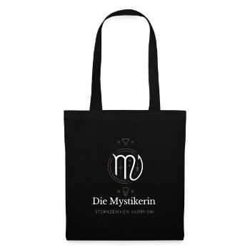 Die Mystikerin Virgo Logo - Stoffbeutel - Schwarz - Vorne