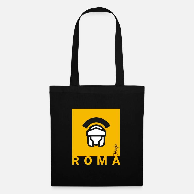 Square Roma 01 - Sac en tissu - noir