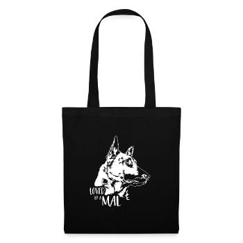 Loved by a Mal Malinois Dog Saying Dogs Wilsigns - Tote Bag - black - Front
