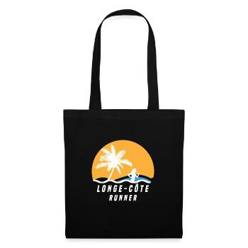Longe côte-runner - Sac en tissu - noir - Devant