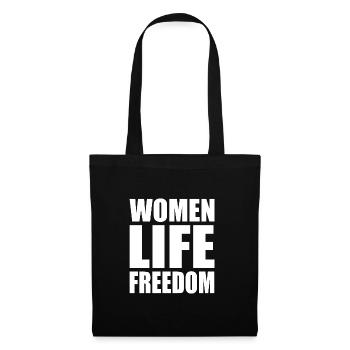 Women life freedom - Stoffbeutel - Schwarz - Vorne