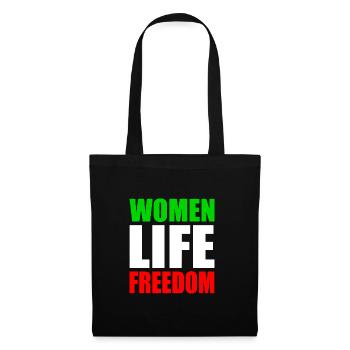 Women life freedom - Stoffbeutel - Schwarz - Vorne