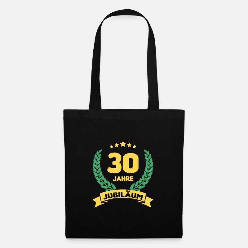 30 Jahre Jubiläum - Stoffbeutel - Schwarz
