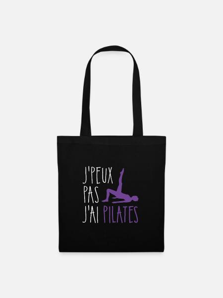 J'peux pas j'ai pilates - Sac en tissu - noir