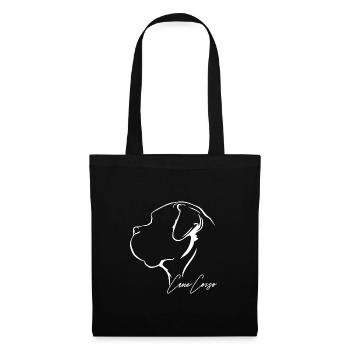CANE CORSO Profil Chiens Chien Wilsigns - Sac en tissu - noir - Devant