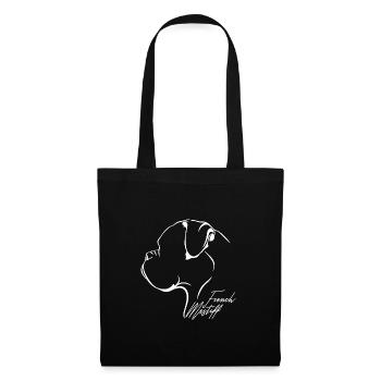 FRANÇAIS MASTIFF Profil Chiens Wilsigns - Sac en tissu - noir - Devant