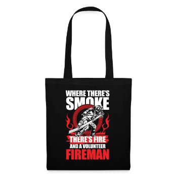 A Volunteer Fireman für Freiwillige und - Stoffbeutel - Schwarz - Vorne
