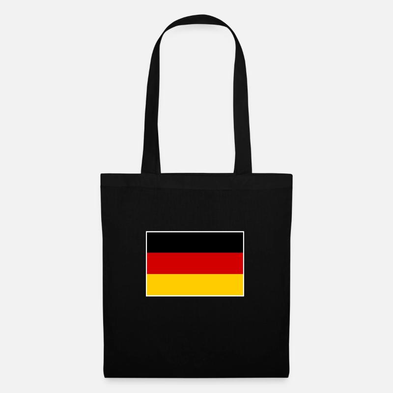 Deutschland flagge - Stoffbeutel - Schwarz