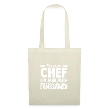 Chef Gruppenleiter Teamleiter Vorgesetzter - Stoffbeutel - Natur - Vorne